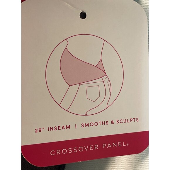 Isabel Maternity By Ingrid & Isabel Over The Belly Crossover Panel Black Skinny - Picture 7 of 12